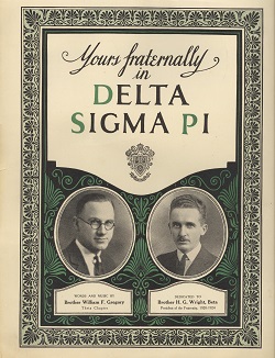 Yours Fraternally in Delta Sigma Pi
