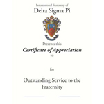 Certificate of Appreciation